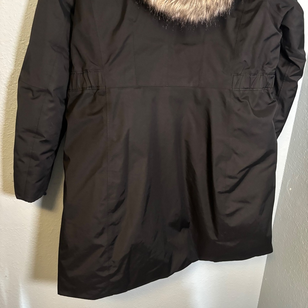 The North Face Womens Arctic Down Parka Black Faux Fur XXL 50 Dry Vent Winter - Picture 10 of 12